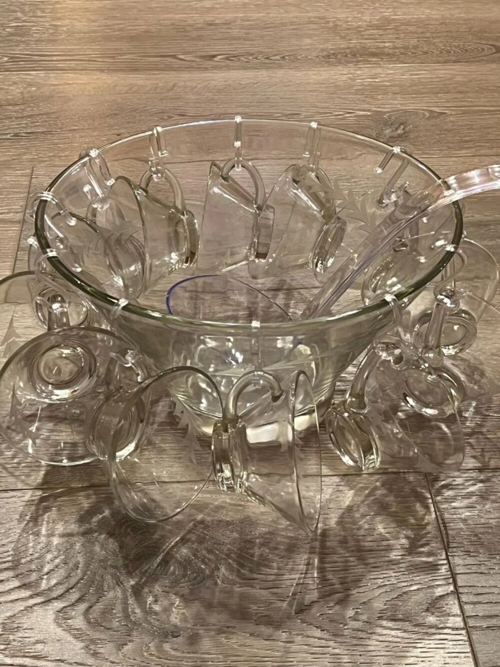 Vintage Mid-Century Modern MCM Anchor Hocking Punch Bowl Set